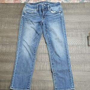 American Eagle Outfitters Blue Ankle Jeans